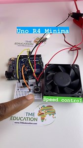 6.4K views · 47 reactions | Controlling a 12 fan Speed with UNO R4 Minima using Power Transistor #unor4minima #fan #electronics #diy #electronicsengineering #arduinosensors #arduinoprojects #voltage #electronics #arduinolovers #transistor #robot | Upload Ideas with Itamar | Facebook
