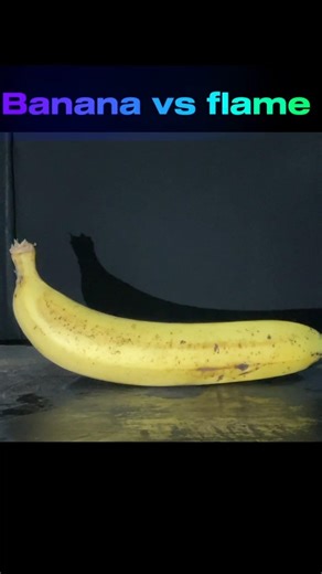 Banana vs flame experiment 😱 banana flame experiment #viral #ytshorts #experiment