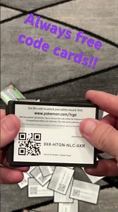 Free, Pokémon code cards