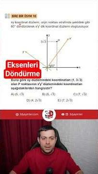 Rotating the Axes, Analytical Geometry Transformations, 3D VDD Geometry #yks #collaboration
