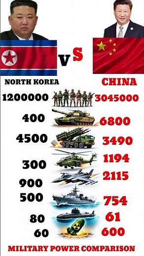 Who Is Stronger in 2026? | North Korea vs China Military Power