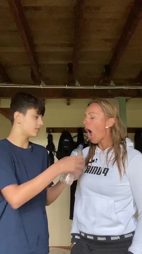 Grumpy Leanne and Maitland Water Games | Funny Face Making Video