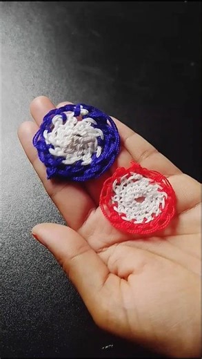 Mini Table Mat Making Tutorial 💜🧡 #tablemat #handwork #shorts