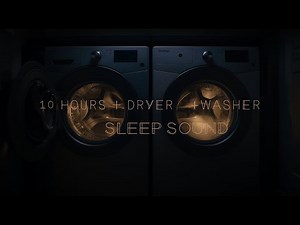Dryer + Washing Machine Relaxing Sleep Sound (10Hrs Black Screen)