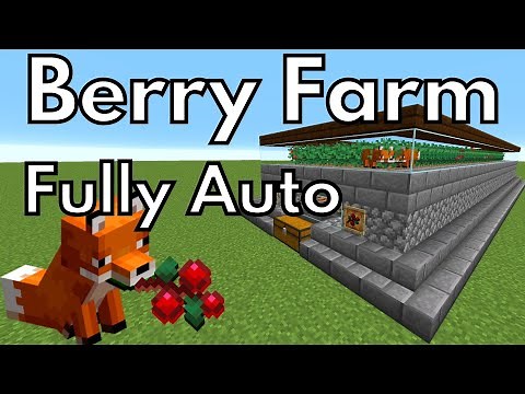 Minecraft Tutorial | Berry Farm 1.18 | 1.19 | Automatic