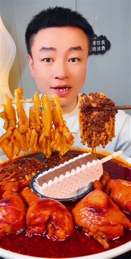 Boneless chicken Feet 🐔🐾 with Enokimushrooms 🔥 #shorts #youtubeshorts #trending #viralvideo #viral