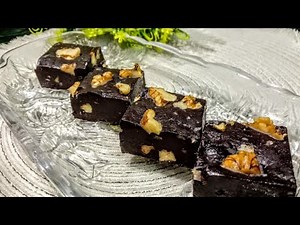 CHOCOLATE FUDGE / NO COOK TWO INGREDIENTS RECIPE by kitchen counter