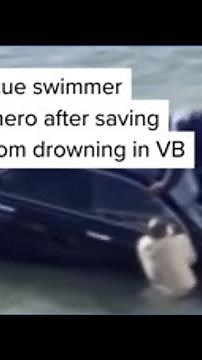 Navy rescue swimmer deemed hero after saving woman from drowning in Virginia Beach