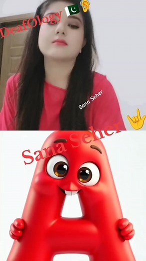 Alphabet 🔤 in sign language | Sana Seher Sign Interpreter