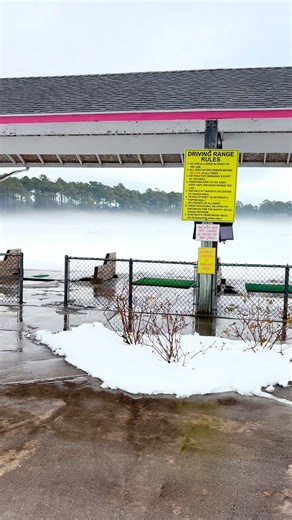 We are OPEN! Thanks to our new Toptracer system you can still practice in "unique" golfing conditions! #golfing #drivingrange #toptracerrange #snow #open | Mac Daddy's
