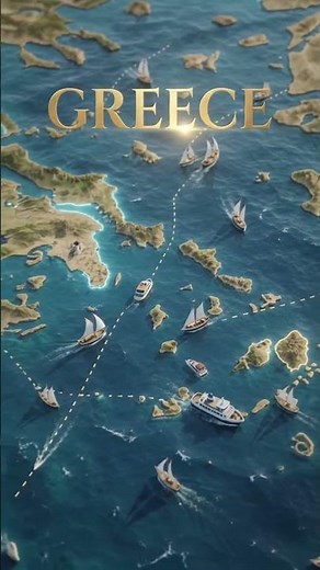 🇬🇷 Greece Country Map 🗺️ | Discover Greece on the Map 🌍 #Shorts