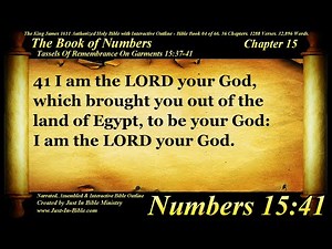 Bible Book #04 - Numbers Chapter 15 - The Holy Bible KJV Read Along Audio/Video/Text