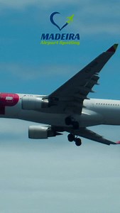 2.6K views · 5.9K reactions | 2x faster Airbus A330 landing at Madeira Airport on a very windy day ✈️ #madeira #airport #landing | Madeira Airport Spotting | Facebook