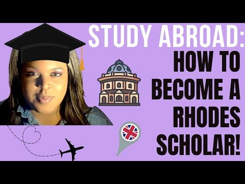 How To Become a Rhodes Scholar // #studyabroad