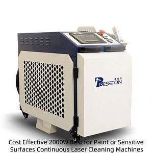 Cost Effective 2000W Best for Paint or Sensitive Surfaces Continuous Laser Cleaning Machines