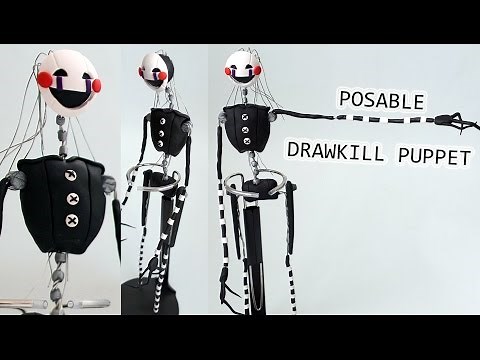 Drawkill Puppet (Marionette) / MAR10NETT3 Posable Figure Tutorial | BudgetHobby Collaboration FNAF