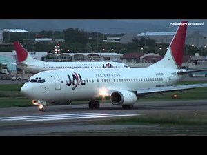 石垣空港 Japan TransOcean Air (JTA) Boeing 737-400 JA8993 離陸 2011.10.21