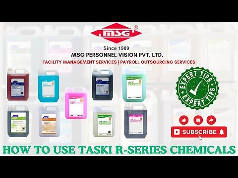 How to use Diversey Taski R1 to R9 Chemicals | Housekeeping Cleaning Chemicals