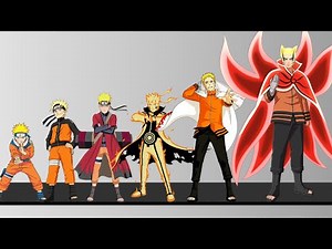 Todas Las Transformaciones de Naruto Uzumaki