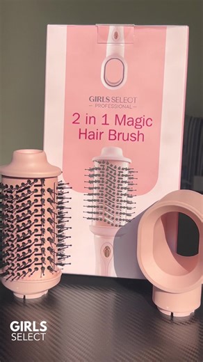 Dryer Styler in ONE? Get salon-like hair at home! 💁‍♀️✨ Girlsselect 2 in 1 Magic Hair Brush is all you need for effortless styling. ✅ 2 attachments for versatile styling ✅ Dries wet hair quickly ✅ Use as a styler for perfect finishing ✅ Create blow-dry look at home ✅ Make wavy curls or sleek straight styles ✅ Easy to use & gives salon-like results No more expensive salon visits 💕 Stay home, style smart, and grab yours now from Girlsselect! ✨