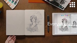 With Pen Ellipse, each sign captured on paper becomes visible on digital devices in real time. | Moleskine