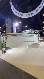 Laying eyes on the @saxdoryachts 400 GTO on display at the Miami Boat Show — Comment your thoughts down below! | Boats Gone Wild
