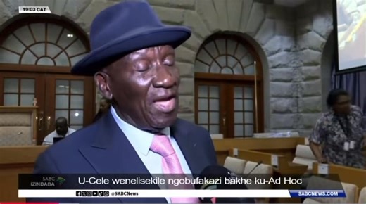 Lowo owabe enguNgqongqoshe wamaphoyisa, uBheki Cele, uthi ugculisekile ngokuthola ithuba lokuvela phambi kwekomidi lesikhashana lasePhalamende eliphenya ngezinsolo ezenekwa obala nguMkhuzi wamaphoyisa KwaZulu-Natal u Lieutenant General Nhlanhla Mkhwanazi. #sabcnews | SABC Izindaba