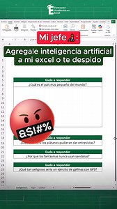 Utiliza inteligencia artificial para Excel en solo unos pocos clics. 😳✅ #excelbasico #Excel #ExcelTips | FAE - Formación Académica Excel