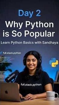 🚀 Day 2: Why Python is So Popular! 💻🐍 #Python #LearnPython #Coding #Programming #FullStackPython