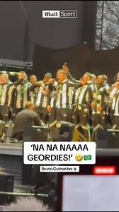 Vocals from Bruno! 🗣️🤣 Bruno Guimarães is loving life at the Newcastle United Carabao Cup parade! 🤩🇧🇷 | Daily Mail Sport
