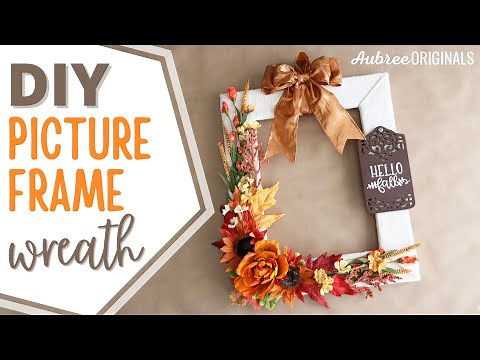 How to Make a Fall Picture Frame Wreath: Easy and Cheap DIY!