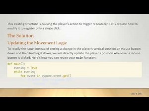 How to Get Pygame to Recognize Only a Single Mouse Click