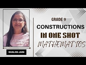 CONSTRUCTIONS l Class 9th Math l Chapter 11 In One Shot