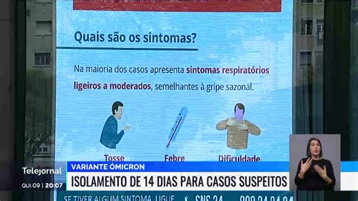 DGS alarga para 14 dias isolamento de suspeitos de infecção com ómicron
