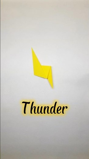 How To Make Lightning Bolt | Easy Paper Craft | Origami Tutorial Thunder⚡#diy #thunder #craft
