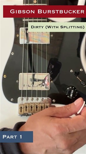 Gibson Burstbucker pickup: does it clean up smoothly? with real dynamics