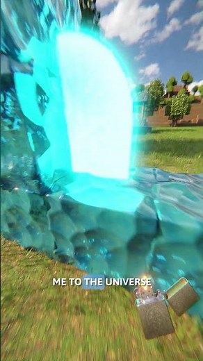 Ice portal in realistic Minecraft #minecraft #minecraftrealistic