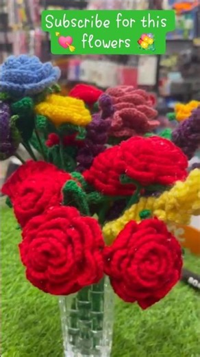 Crochet Different flowers 💐 with vase