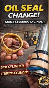 Oil seal changes hydraulic cylinder #shorts