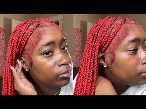 How to do knotless box braids on yourself | Beginner friendly