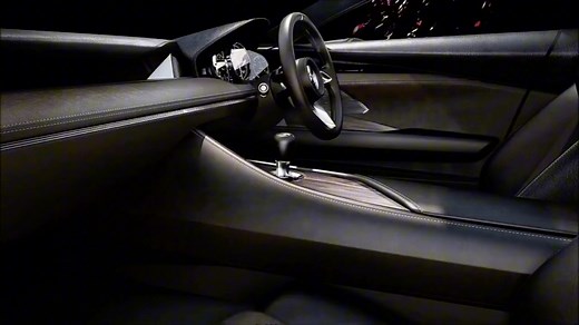 马自达概念车VISION COUPE首次国内亮相。这款概念车预示了下一代魂动设计理念的语言