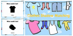 Clothes Shadow Matching PowerPoint