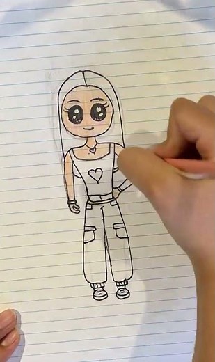 🎨 Colouring a Cute Girl | Easy Drawing and Colouring for Kids