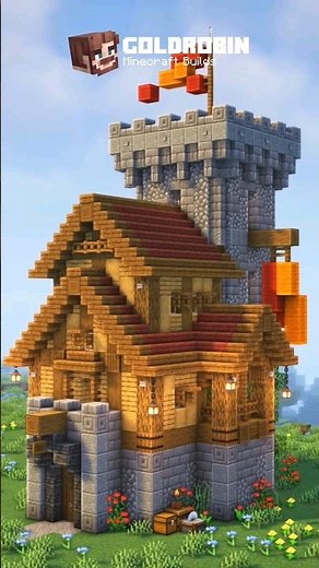 Minecraft Castle 🏰 #minecraft #minecraftbuilding #tutorial #howtobuild