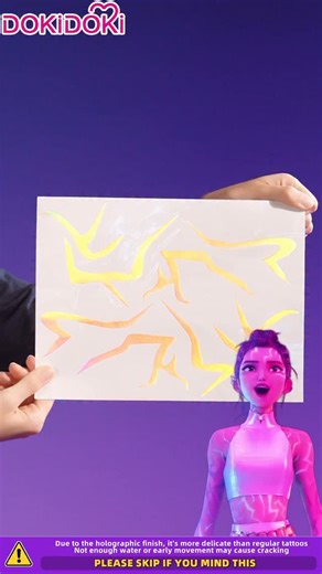 980K views · 23K reactions | Rumi tattoo stickers are now available and easy to use! Check our tutorial on how to put them on! ✨ Looking for your dream KPop Demon Hunters cosplay? Find it in DOKIDOKI ♥️ #rumi #rumicosplay #kpopdemonhunters #kpopdemonhunterscosplay #cosplay #dokidokicosplay #dokidokicostume | DokiDoki Costumes | Facebook