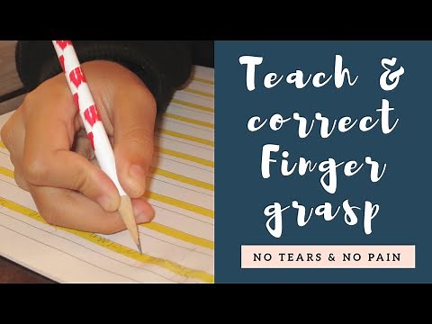 #PencilHold Teach & Correct Pincer Grasp Position | Dynamic Tripod Finger Movement For Preschoolers