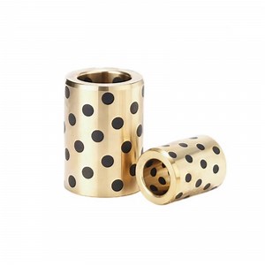 [Hot Item] Straight Bronze Bushing with plugged Graphite for heavy loading construction Agriculture Bushing