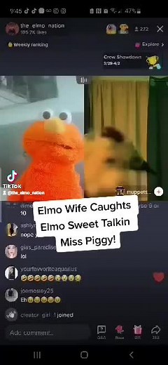 Elmo on TikTok