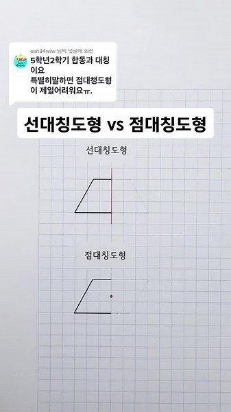 선대칭과 점대칭 도형 이해하기