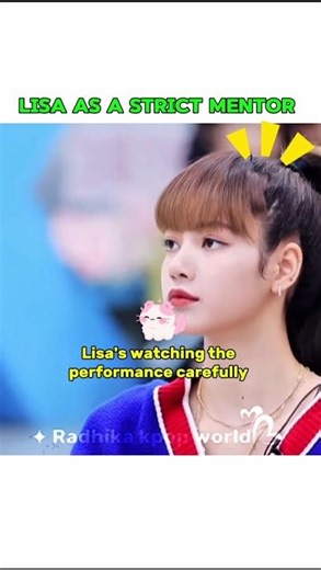 Lisa as a strict mentor ✨❤️‍🔥 #lisaedit #mentor #dance #trending #fyp #ytshorts